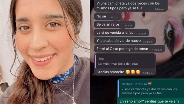 Su último mensaje enviado fue a la 1:40 de la tarde