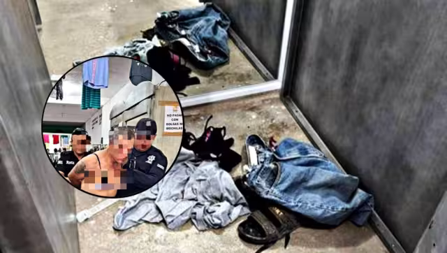 El hombre fue detenido cuando portaba la ropa interior de mujer