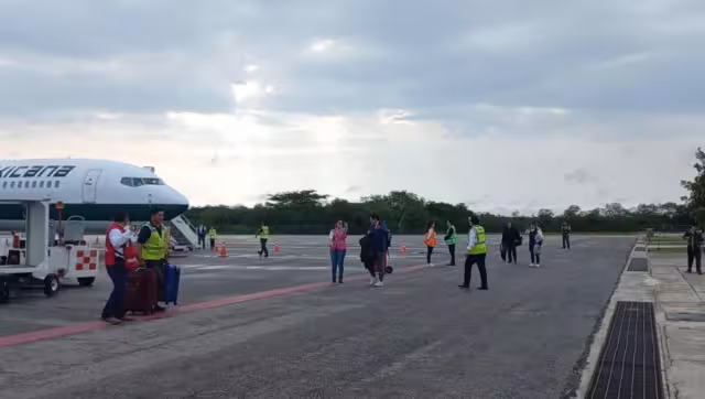 Este jueves llegó el primer vuelo de Mexicana de Aviación