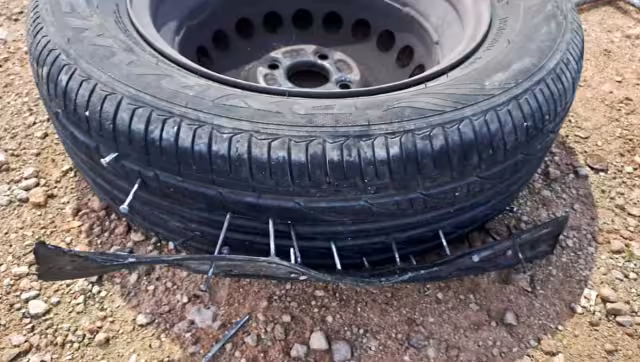 El afectado decidió hacer pública la situación para alertar a otros conductores que transiten por la zona