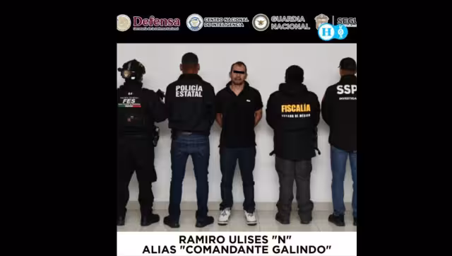 Tras su detención, “Comandante Galindo” fue trasladado a un Centro Penitenciario y de Reinserción Social