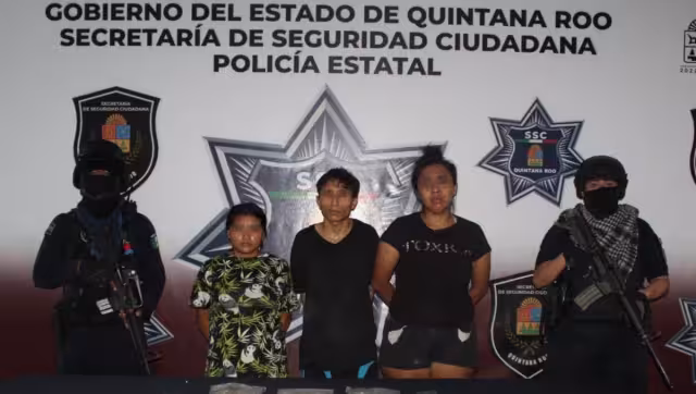 La SSC identificó a los detenidos como Hugo Alberto “N”, Fátima Vannesa “N” y Dulce “N”