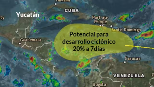 Se vigila el potencial desarrollo ciclónico en la Península de Yucatán