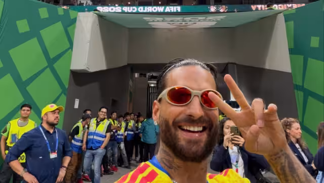 Maluma se hizo presente en la CDMX para el debut de la Selección de Colombia.