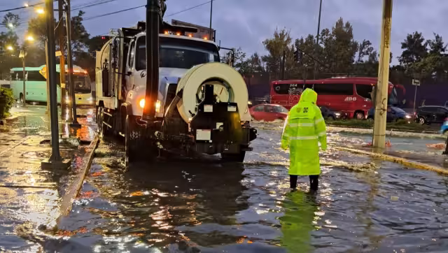 Afectaciones por lluvias en la CDMX de este martes.