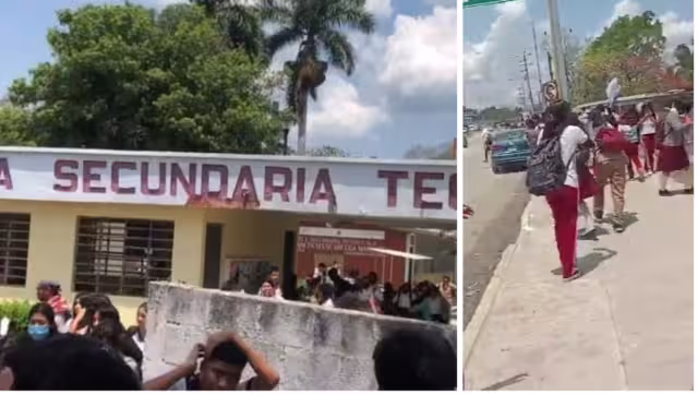 Los estudiantes fueron retirados a sus casas