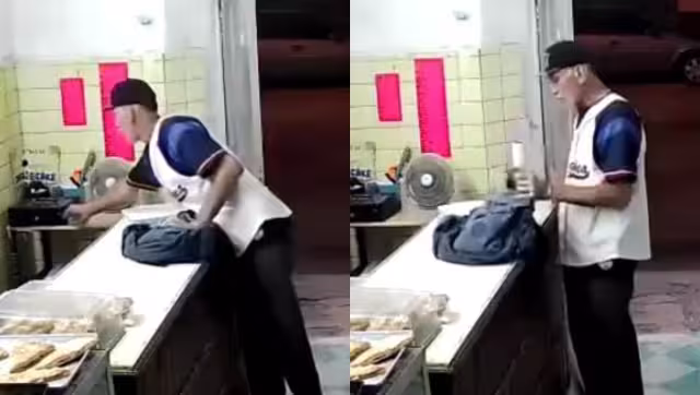 Cámaras de seguridad de un comercio en el Chembech captaron a sujeto cuando sustraía dinero