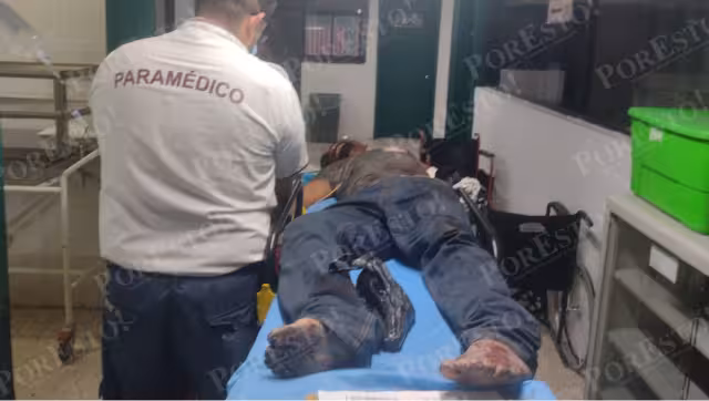 El hombre perdió el brazo por completo