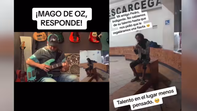 Bajista de Mago de Oz responde duo en TikTok a indigente