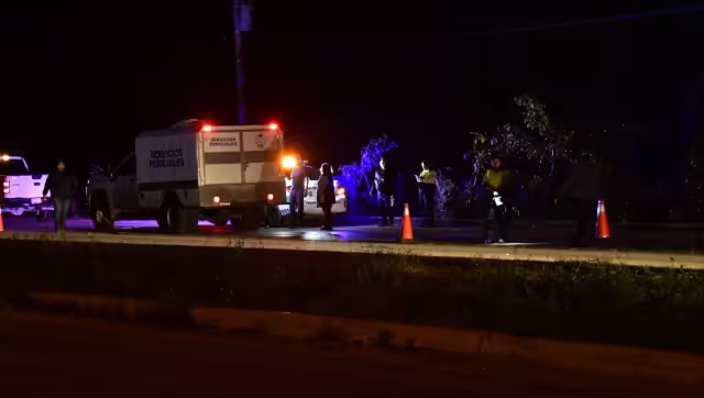 Fue a la entrada del fraccionamiento Villas Morelos 2, sobre los carriles con dirección a Cancún