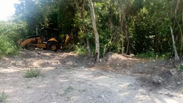 La persona no pudo huir, por lo que quedo tirado a unos metros del tractor