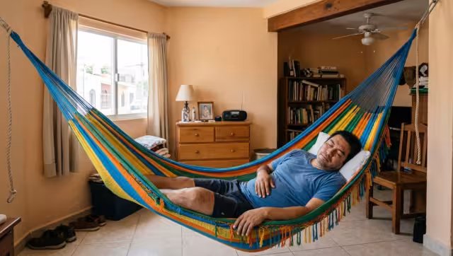 Los yucatecos están muy acostumbrados a dormir en hamacas