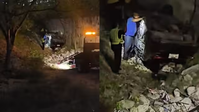 Los tres jóvenes resultaron ilesos en el accidente