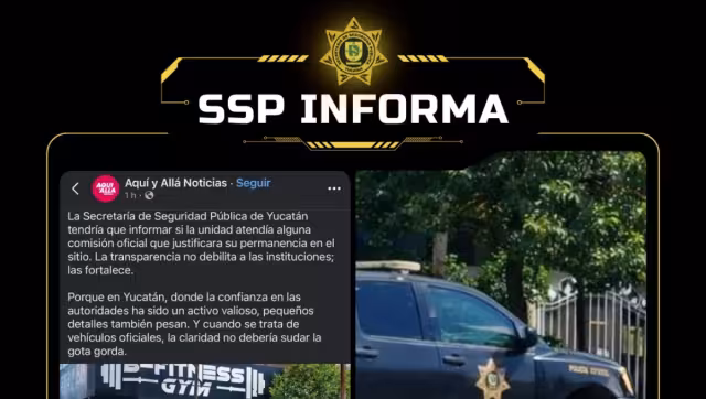 SSP precisa sobre la imagen de la unidad que circula en redes sociales.