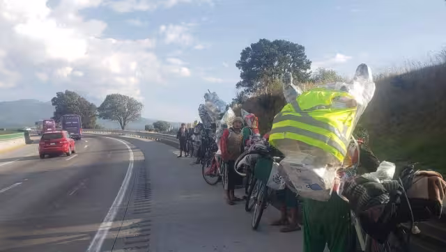 Los creyentes llegaron a la capital del país el 19 de noviembre y fueron recibidos por otros peregrinos.