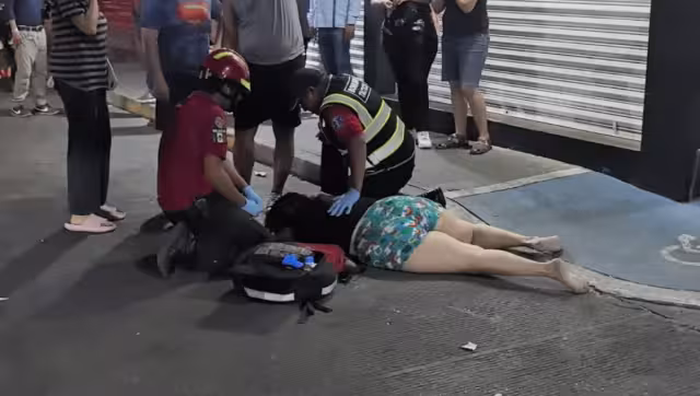 Mujer cae de segunda planta y moviliza a cuerpos de emergencia en la colonia Benito Juárez