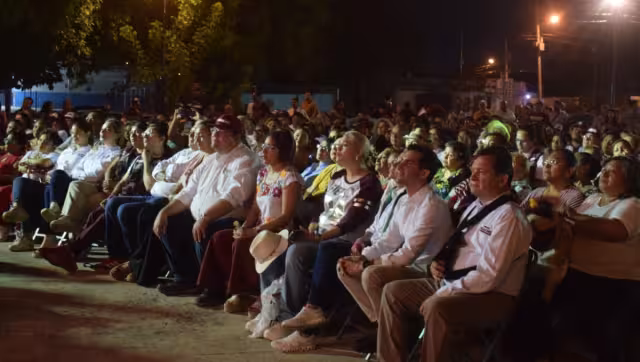 Al lugar acudió el candidato a la gubernatura Joaquín Díaz Mena