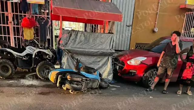 Choque en San Patricio provoca lesiones a dos mujeres en Champotón