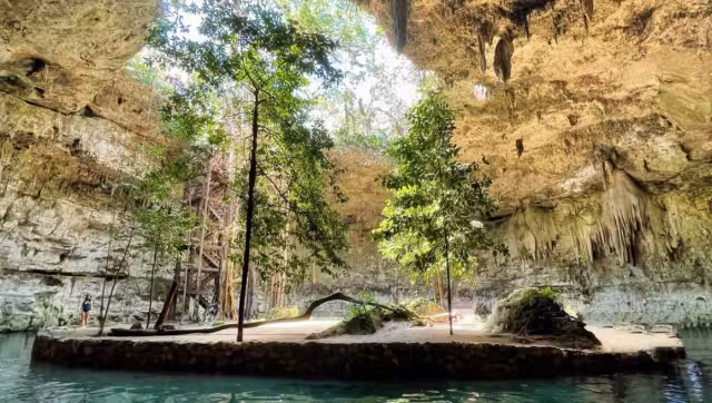 El cenote Sac Aua se encuentra en el municipio de Valladolid