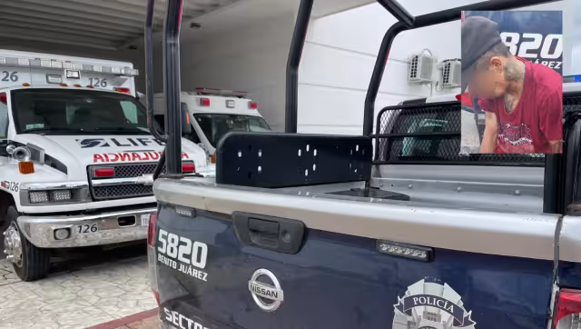 El joven fue trasladado hasta el Hospital General.