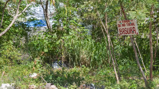 Entre los residuos sólidos había bolsas de plástico, llantas y muebles inservibles