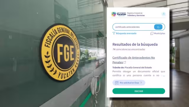 Se puede solicitar el Certificado de Antecedentes No Penales en línea en Yucatán