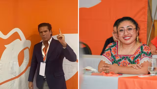 Los candidatos de Q. Roo por el “Partido Naranja”.