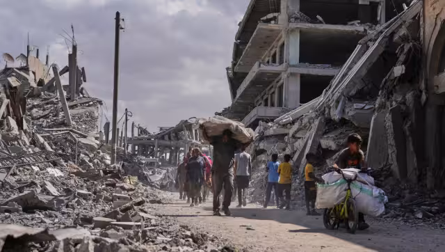 La destrucción se ve y se respira a cada paso en Gaza.