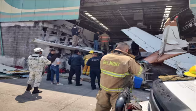 En el inmueble se encuentra el personal de Protección Civil para atender a los lesionados