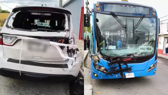 El vehículo oficial era conducido por personal auxiliar de la Presidencia Municipal