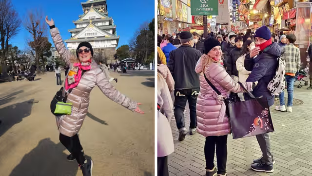 La reina del TikTok celebró la Navidad en Japón