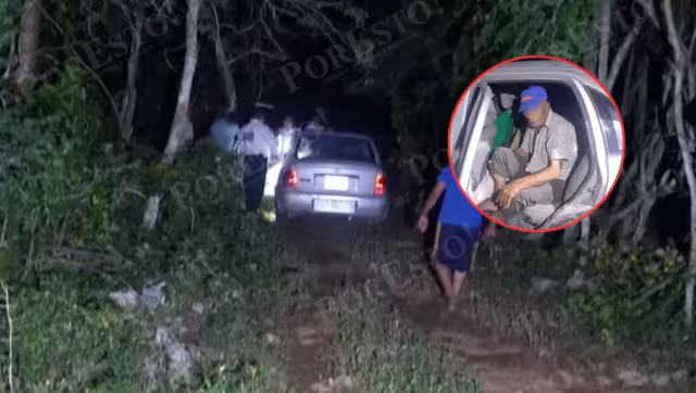 Un adulto mayor de 72 años se desorientó mientras conducía y entró con su vehículo al monte en Nunkiní.