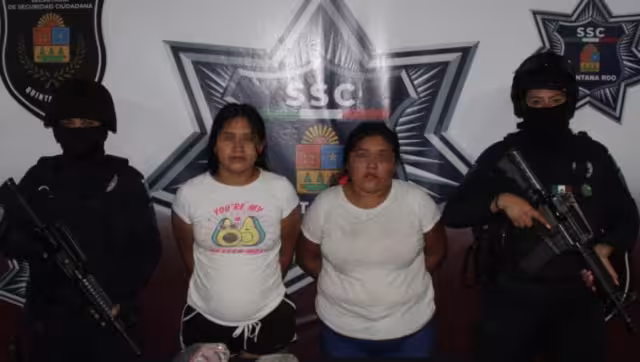 Las mujeres trataron de huir para evitar ser detenidas