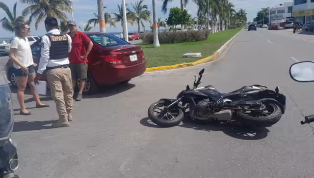 El motociclista conducía a exceso de velocidad