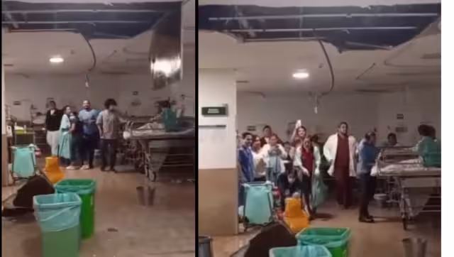 habría caido por acumulación de agua d elas recientes lluvias