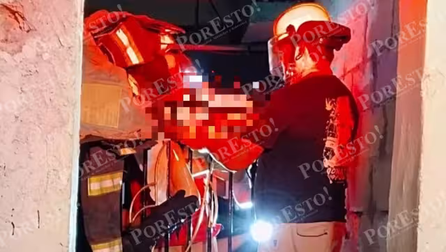 La mujer fue trasladada de emergencia a un hospital