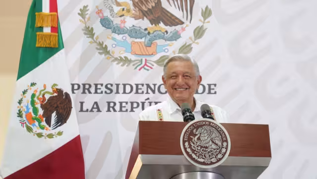 El presidente López Obrador terminó su discurso al grito de "Viva México"