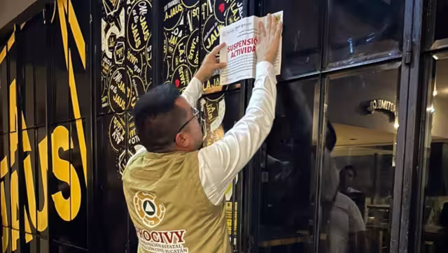 Personal de Protección Civil inspecciona un establecimiento y encuentra anomalías sanitarias