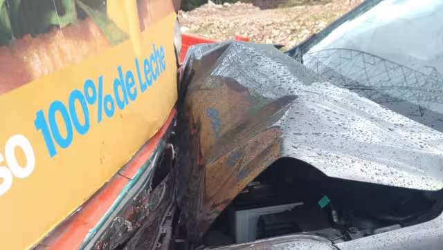 Solamente se registraron daños materiales tras el choque en Umán