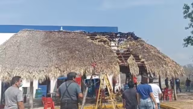 50 por ciento de la estructura resultó afectada por las llamas