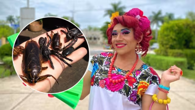 Ruperta Pérez Sosa disfrutó comer diversos insectos exóticos