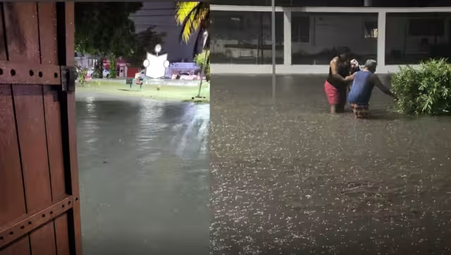 Las inundaciones de la madrugada provocaron el ausentismo escolar el día de hoy en Chetumal
