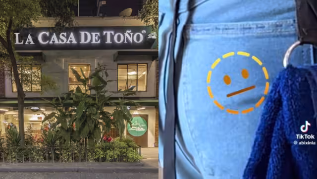 Los meseros laboran con las bolsas de los pantalones cosidas