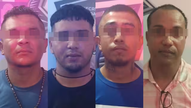 Los cuatro hombres quedaron a disposición de la FGE Quintana Roo