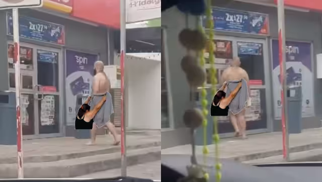 El hombre ingresó al Oxxo sin ropa, por lo que fue reportado por los empleados