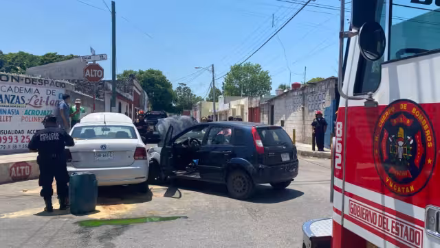 La conductora fue trasladada al hospital para una mejor valoración