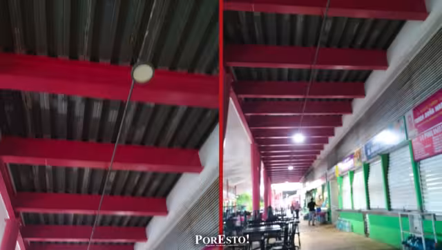 Mercado Alonso Felipe de Andrade: denuncian omisiones en alumbrado público