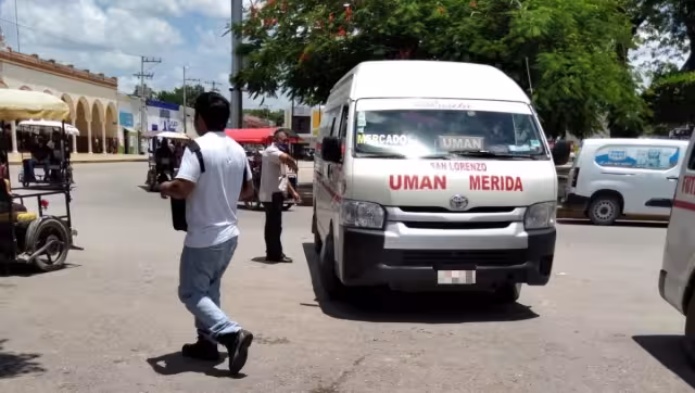 El chofer de la ruta Umán-Mérida bajó a la mujer, quien tosía dentro de la combi, pese a que portaba cubrebocas
