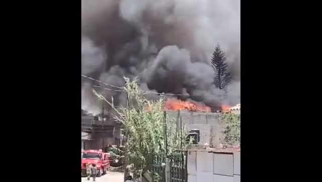 Las casas fueron consumidas por el fuego