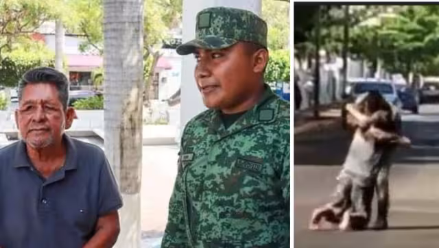 El soldado también resultó con picaduras de abeja